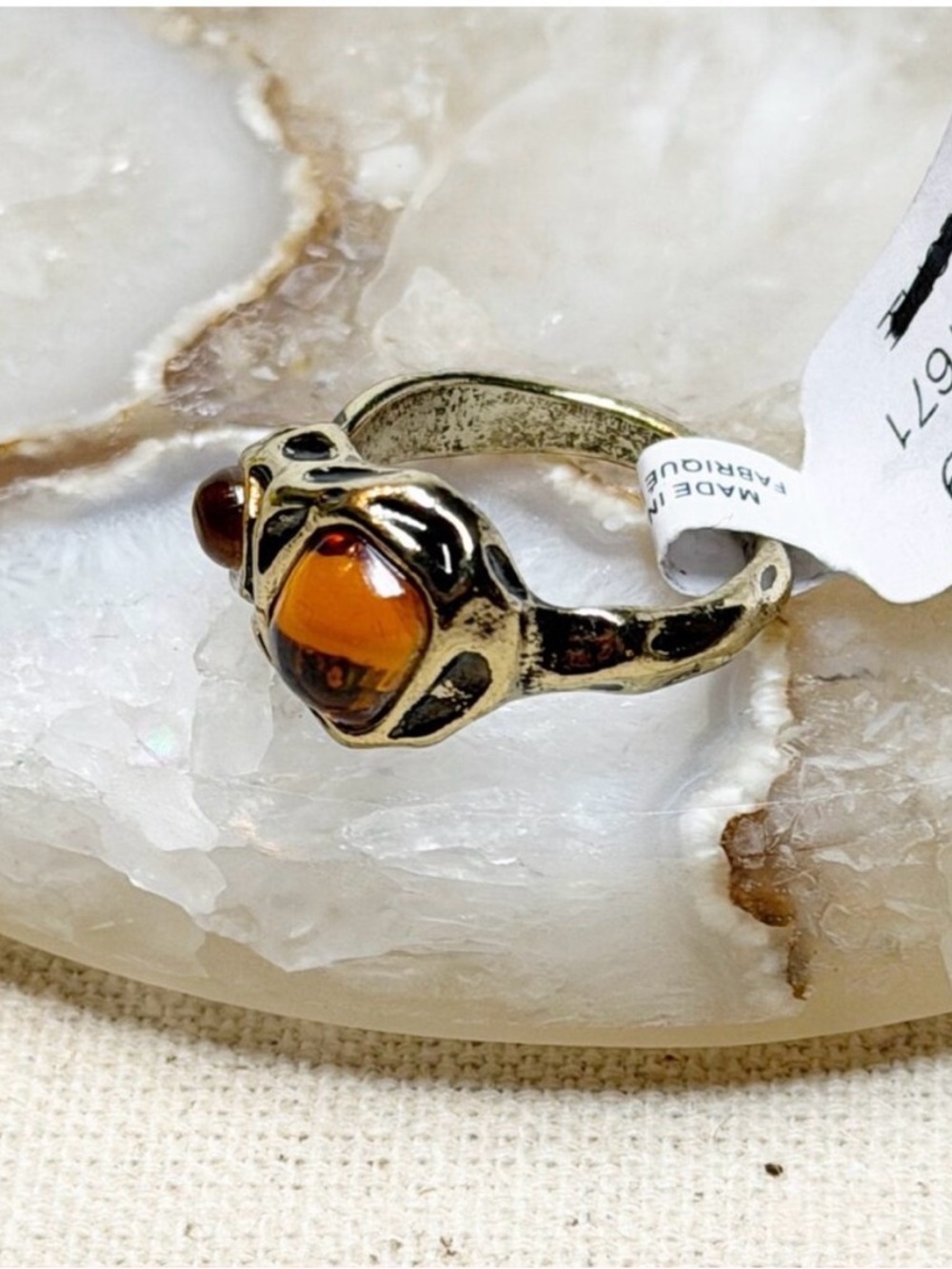 FREE PEOPLE Gloria Ring 7 $28 NWT - Picture 3 of 7
